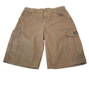 Dickies Shorts Adult 38 Brown Casual Y2K Cargo Pockets Cotton Grunge Canvas Mens